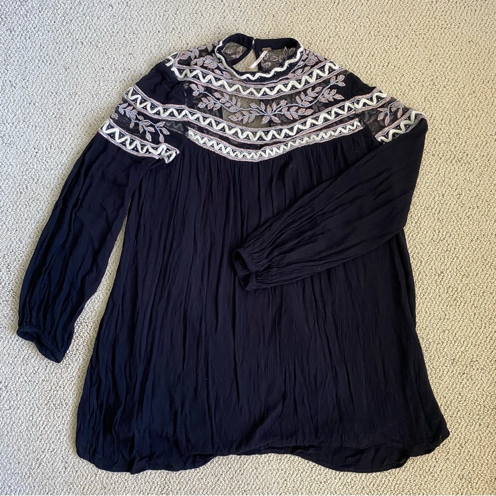 Free People Percy Beaded Trapeze Dress